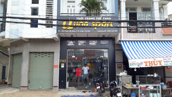 Sang nhượng mặt bằng shop thể thao