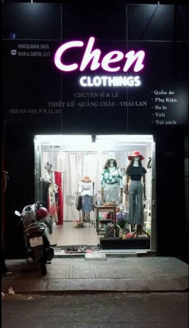 Sang shop thời trang mặt tiền Bà Hạt--Quận 10