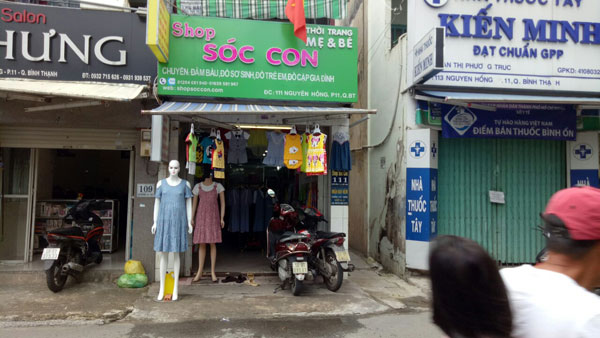 Sang shop quần áo Mẹ Và Bé