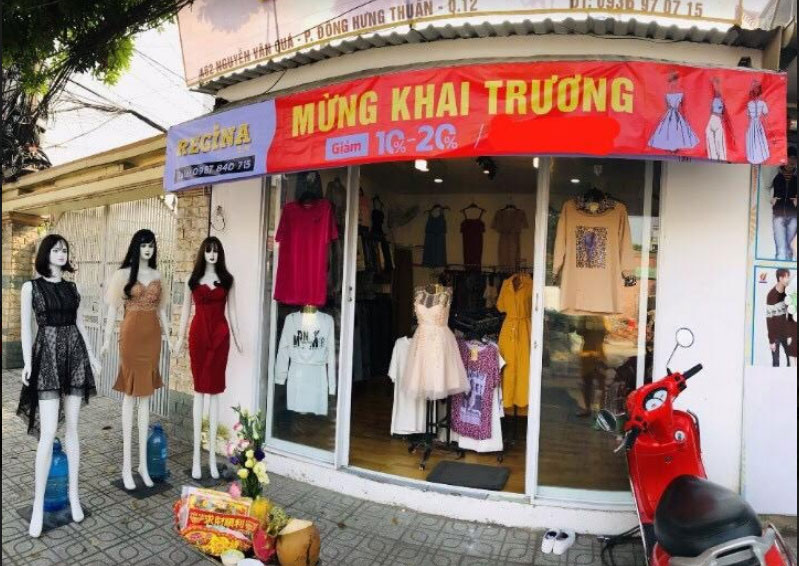 Sang gấp shop thời trang nữ