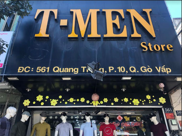 Sang shop thời trang Nam T - Men mặt tiền Quang Trung