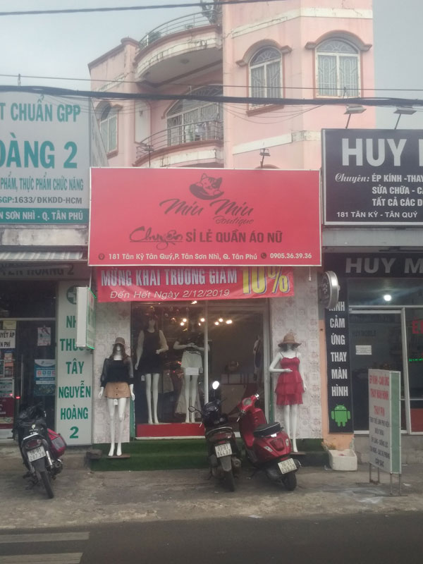 Sang shop thời trang 181 Tân Kỳ Tân Quý, Tân Phú