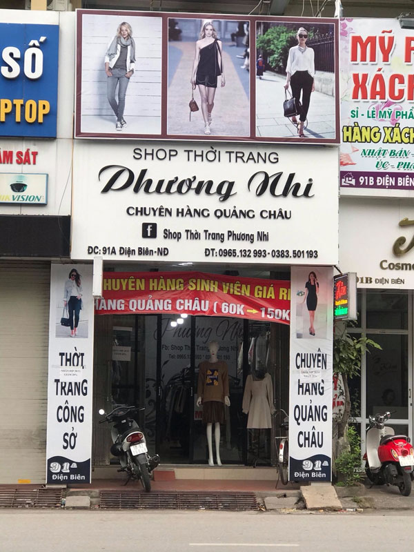 Sang nhượng Shop thời trang nữ tại phố Điện Biên, TP. Nam Định