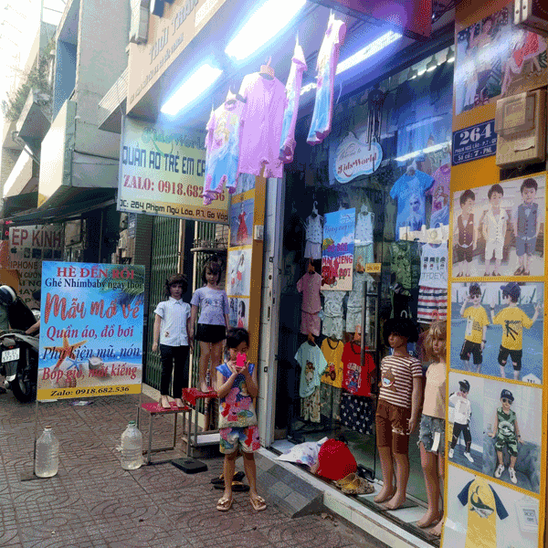 Sang shop thời trang trẻ em 264 Phạm Ngũ Lão, P7, Gò Vấp