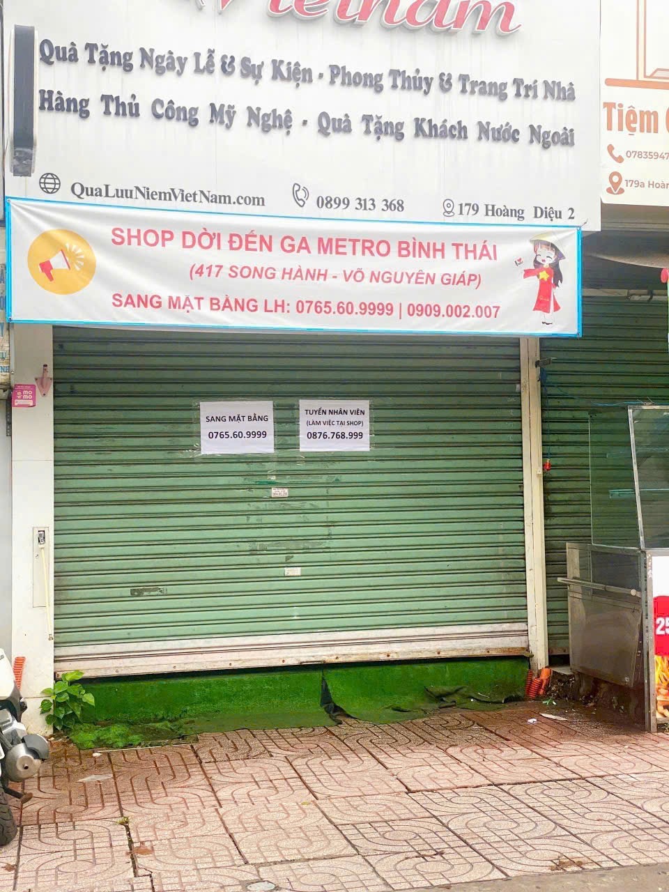 Sang nhượng mặt bằng shop góc ngã 4 Hoàng Diệu 2 và Tô Vĩnh Diện