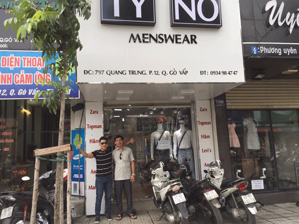 Sang gấp shop thời trang Nam TyNo
