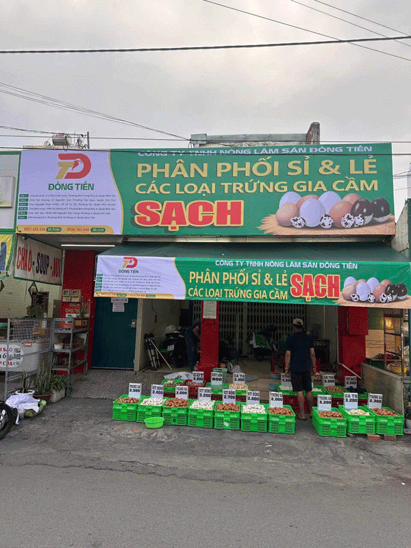 Sang lại cửa hàng trứng sạch