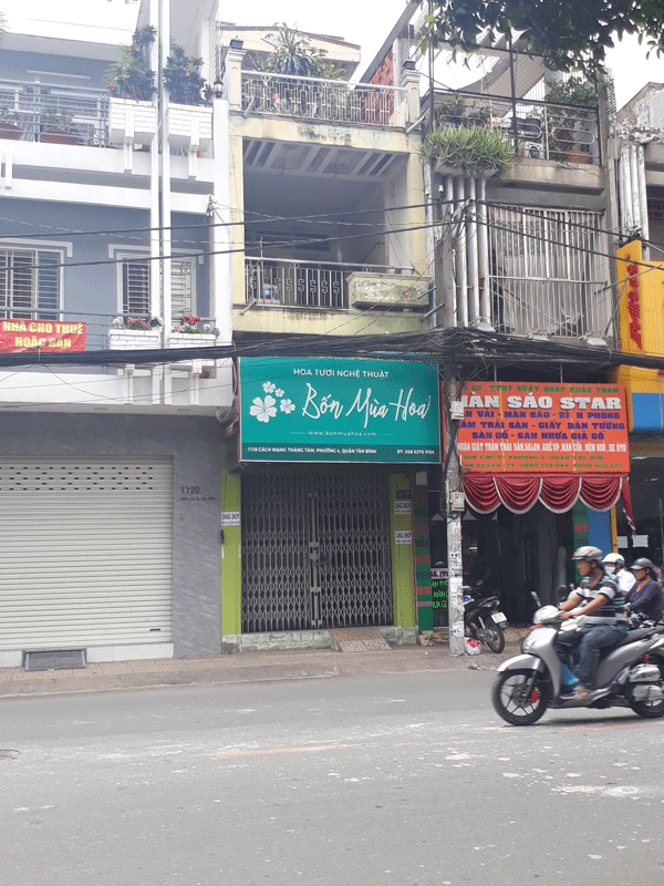 Sang Mặt Bằng shop hoa quận Tân Bình