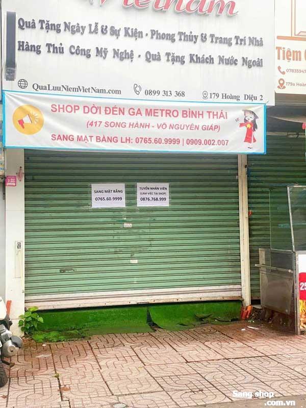 Sang nhượng mặt bằng shop góc ngã 4 Hoàng Diệu 2 và Tô Vĩnh Diện