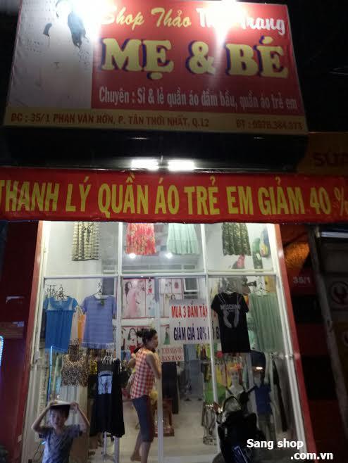 Sang shop mặt tiền Phan Văn Hớn quận 12