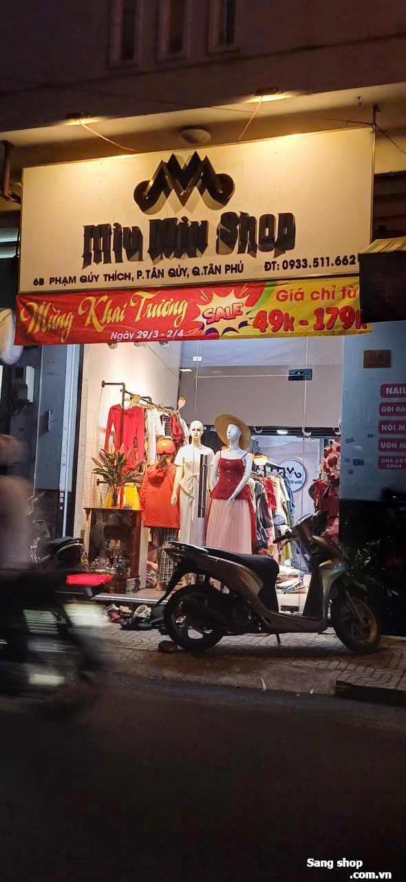 Sang shop quần áo thời trang nữ, trẻ em tại Quận Tân Phú HCM
