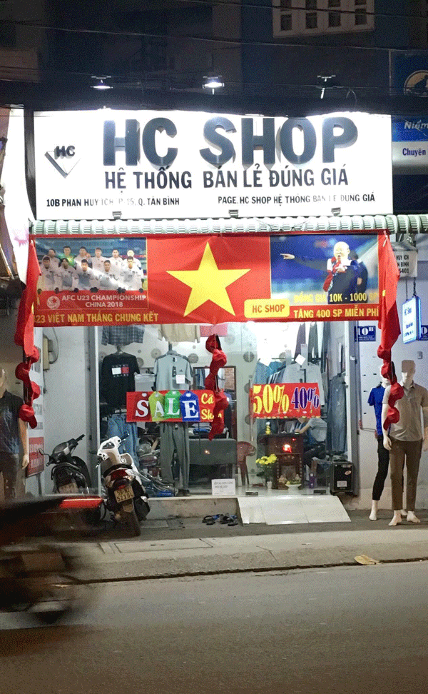 Sang shop thời trang nam đường Phan Huy Ích