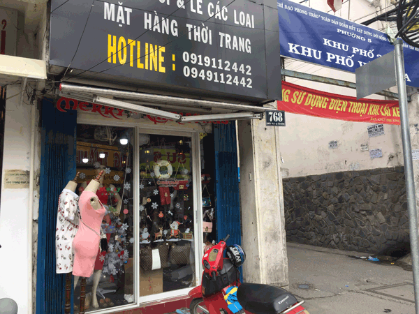 Sang shop thời trang nữ phụ kiện giày dép góc 2 mặt tiền CMT8 Quận Tân Bình