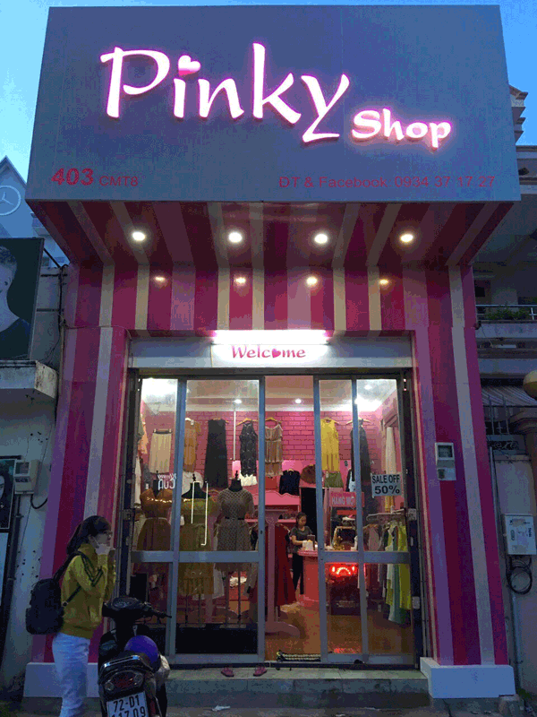 Sang shop thoi trang pinky Đường cách Mạng Tháng Tam, TP Bà Rịa, Vũng Tàu