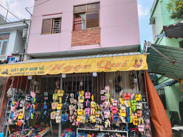 Sang Tiệm Giày Dép Đường Kinh doanh Chợ Nhị Thiên Đường