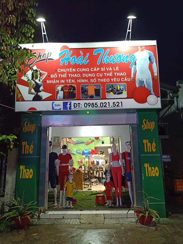 Sang toàn bộ shop đồ thể thao Đường Võ Văn Kiệt, P. Phú Tân, TDM, Bình Dương