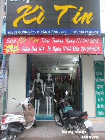 cần sang lại shop quần áo XiTin