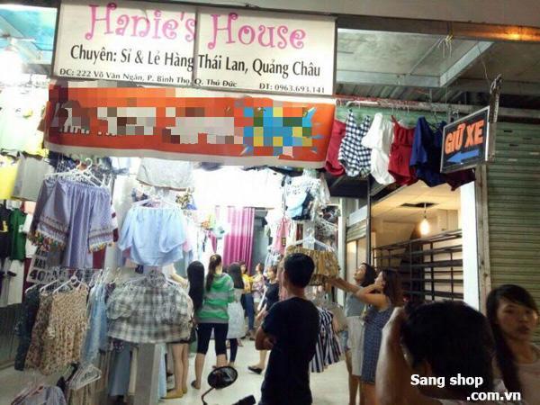 Cần sang lại shop thời trang mặt tiền đường Võ Văn Ngân