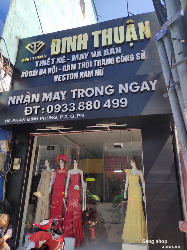 Cần sang mặt bằng Shop Mặt Tiền Phan Đình Phùng