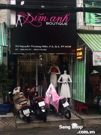 Cần sang shop mặt tiền Nguyễn Thượng Hiền