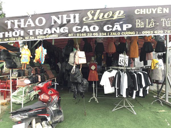 Sang gấp MB hoặc shop thời trang nữ giá rẻ