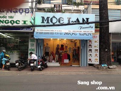 Sang gấp MB shop đường Trần Quang Diệu