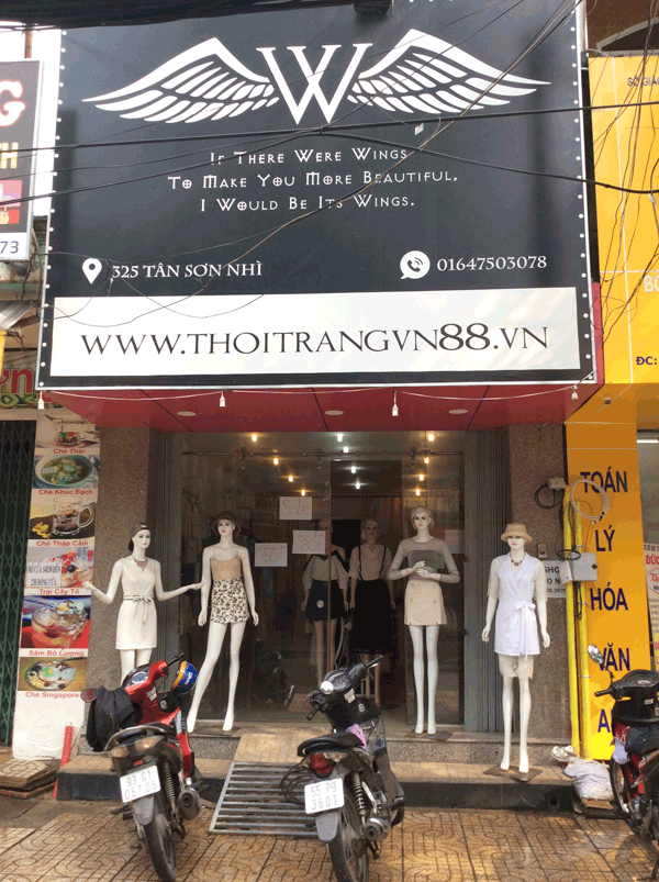 sang gấp shop hoặc mặt bằng shop thời trang nữ 325 Tân Sơn Nhì tân phú