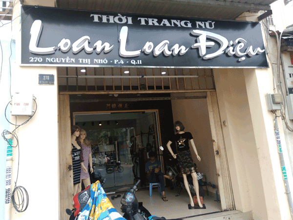 Sang gấp shop thời trang 270 Nguyễn Thị Nhỏ - P.4 - Q.11