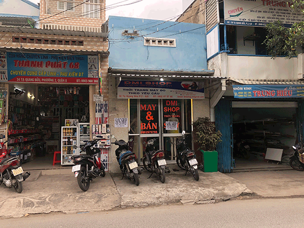 Sang gấp Shop thời trang Quận 8