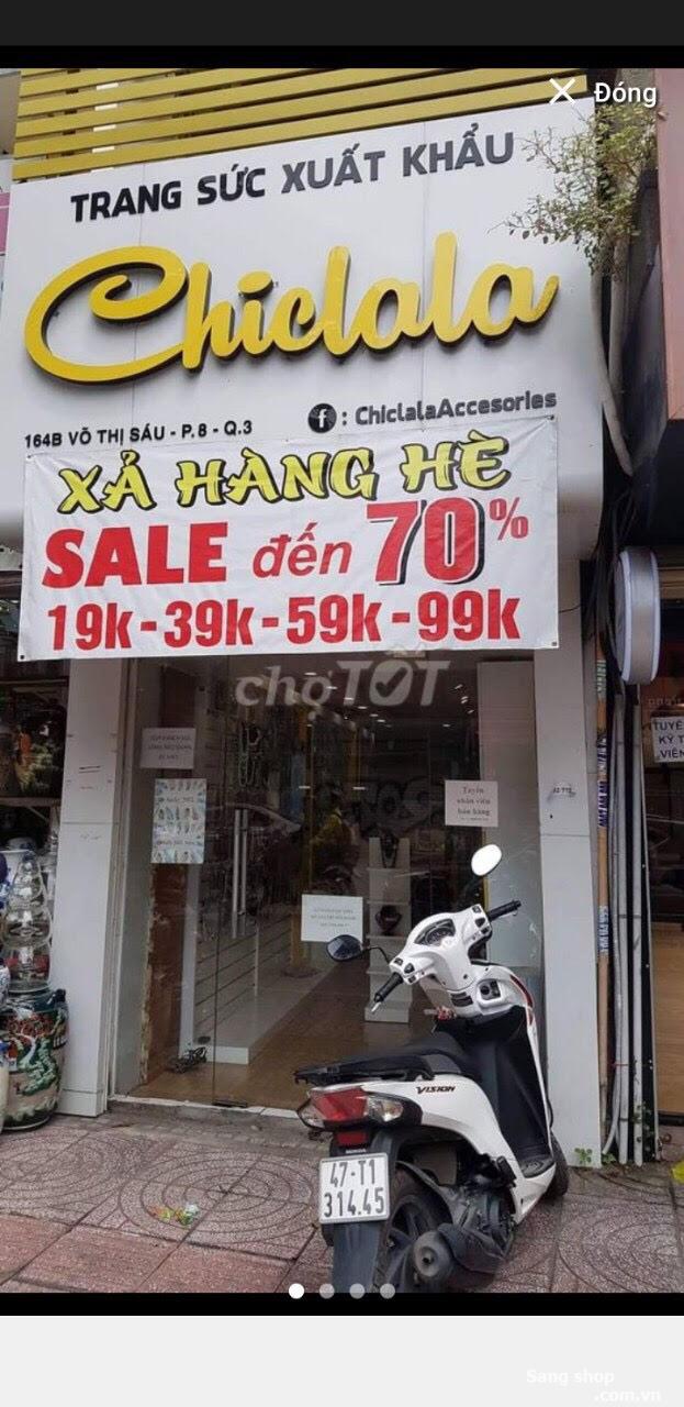 Sang hoặc cho thuê shop phụ kiện trang sức Q.3