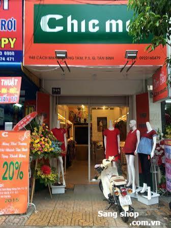 Sang mặt bằng shop đường Cách Mạng Tháng Tám