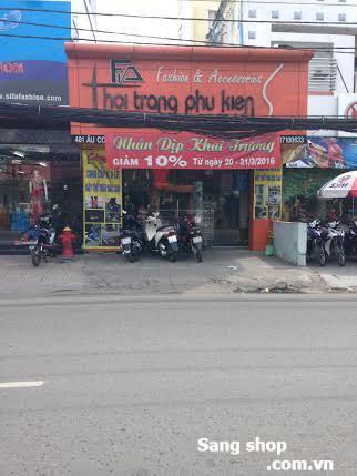 Sang mặt bằng shop giày Q.Tân Phú