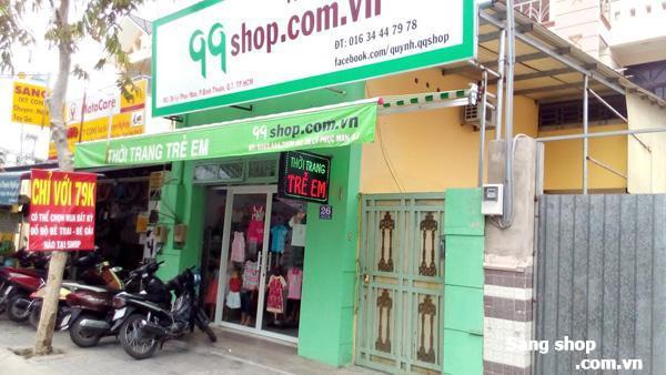 Sang mặt bằng shop thời trang quận 7