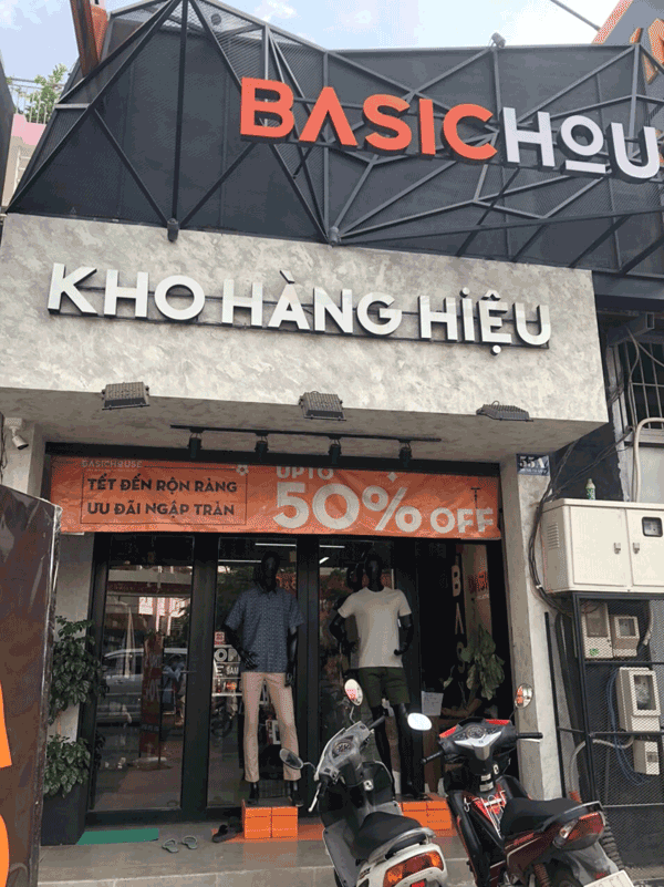 Sang nhượng shop quần áo nam mặt tiền vip