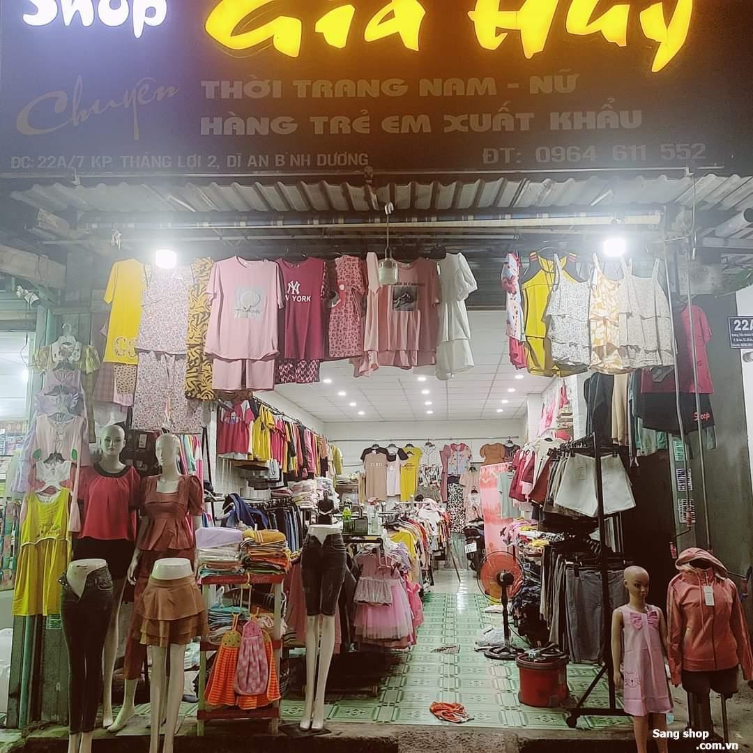 Sang nhượng shop tại Dĩ An, Bình Dương