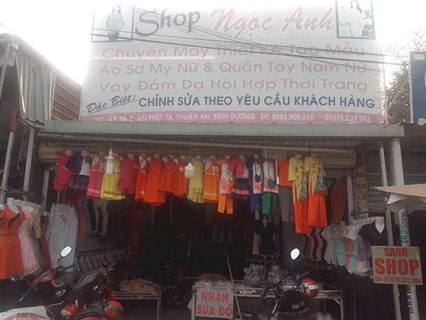 Sang shop thời trang Bình Dương