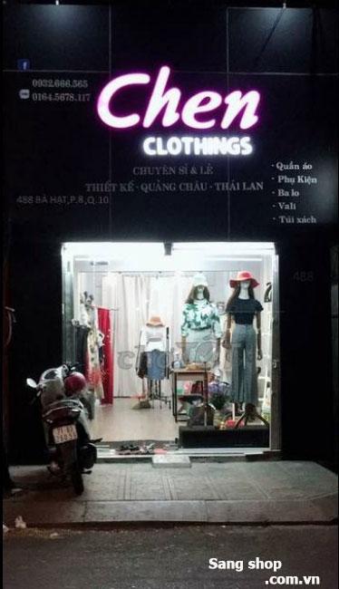 Sang shop thời trang mặt tiền Bà Hạt--Quận 10