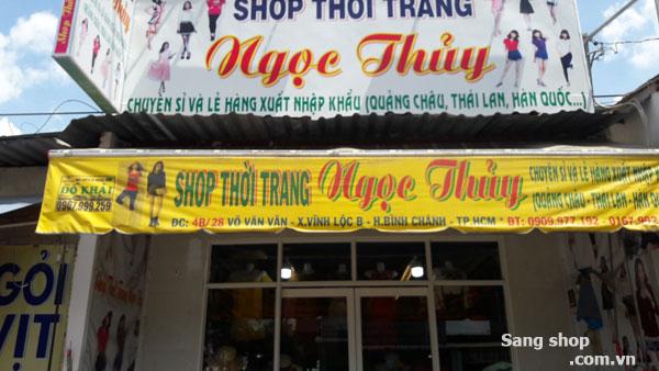 Sang shop thời trang mặt tiền đường Võ Văn Vân