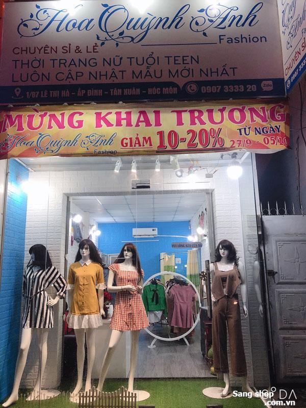 Sang shop thời trang mặt tiền Lê Thị Hà, Hóc Môn