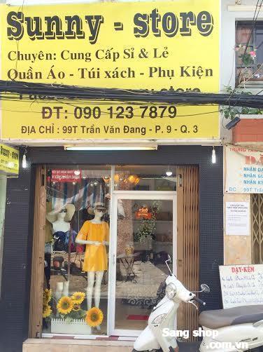 Sang shop thời trang nữ mặt tiền quận 3