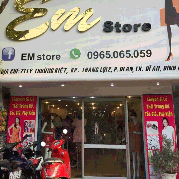 Sang shop thời trang nữ Dĩ An - Bình Dương.