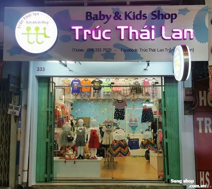 Sang shop thời trang trẻ em hoặc mặt bằng shop