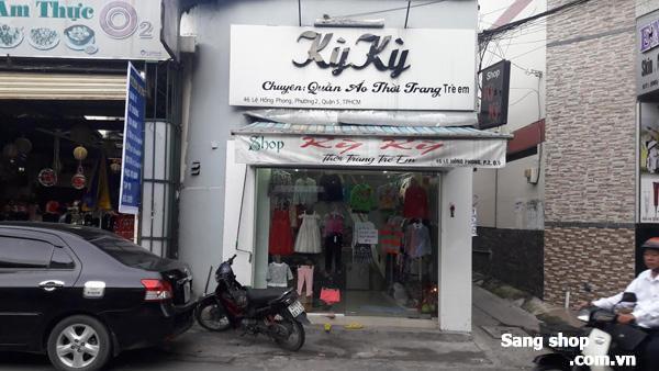 Sang shop thời trang trẻ em ngay đường Lê Hồng Phong