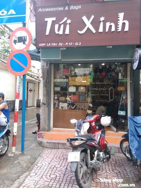 Sang shop túi xách phụ kiện 2 mặt tiền đường lê văn sỹ